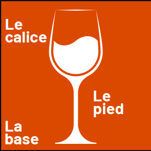 La composition d'un verre à pied